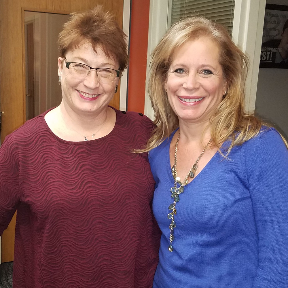 Dr. Trish Wolff working with female patient